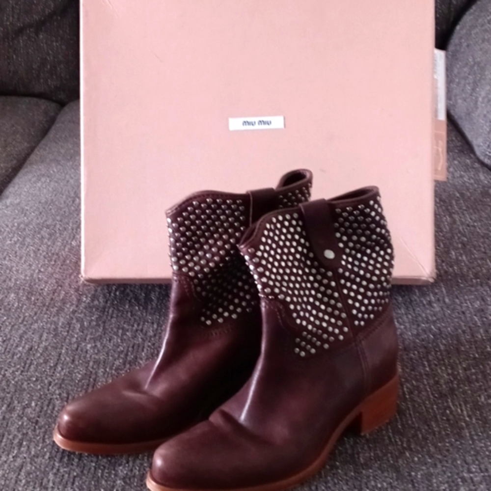 🖤Miu Miu🖤 - Nappa Aviator Bootie